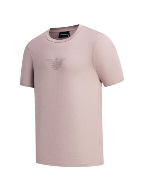 T-shirt uomo Emporio Armani rosa con logo EMPORIO ARMANI | EM004583AF13669M4146